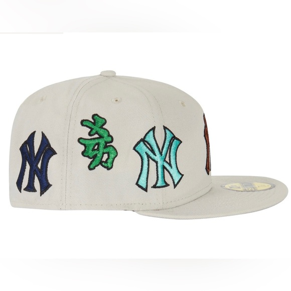NWT Supreme New York Yankees Kanji New Era Fitted Cap Tan color - Picture 3 of 9